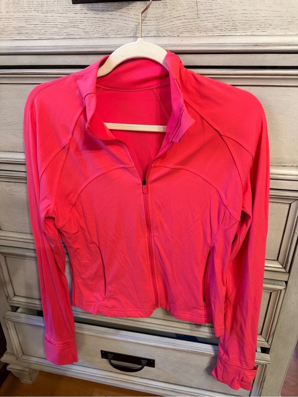 lululemon athletica cropped define jacket lip gloss pink